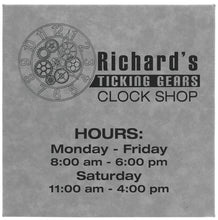 Load image into Gallery viewer, Gray/Black Laserable Leatherette Wall Decor with Sawtooth Hanger