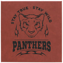 Load image into Gallery viewer, Rose/Black Laserable Leatherette Wall Decor with Sawtooth Hanger