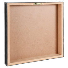 Load image into Gallery viewer, Light Brown/Black Laserable Leatherette Wall Decor with Sawtooth Hanger