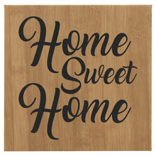 Load image into Gallery viewer, Bamboo/Black Laserable Leatherette Wall Decor with Sawtooth Hanger, Personalized Engraving Gifts shipped from USA.