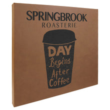 Load image into Gallery viewer, Dark Brown/Black Laserable Leatherette Wall Decor with Sawtooth Hanger