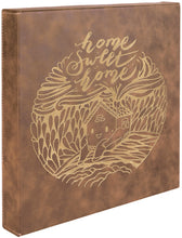 Load image into Gallery viewer, Rustic/Gold Laserable Leatherette Wall Decor with Sawtooth Hanger