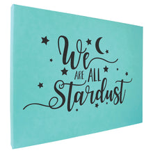 Load image into Gallery viewer, Teal/Black Laserable Leatherette Wall Decor with Sawtooth Hanger