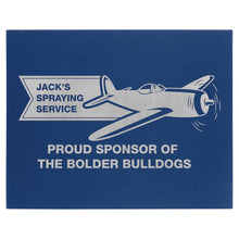 Load image into Gallery viewer, Blue/Silver Laserable Leatherette Wall Decor with Sawtooth Hanger, Personalized Engraving Gifts shipped from USA.