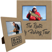 Load image into Gallery viewer, Custom Leatherette Photo Frame, Personalized Engraving Gifts shipped from USA.