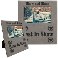 Load image into Gallery viewer, Custom Leatherette Photo Frame, Personalized Engraving Gifts shipped from USA.