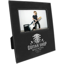 Load image into Gallery viewer, Custom Leatherette Photo Frame, Personalized Engraving Gifts shipped from USA.