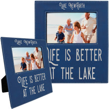 Load image into Gallery viewer, Custom Leatherette Photo Frame, Personalized Engraving Gifts shipped from USA.