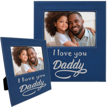 Load image into Gallery viewer, Custom Leatherette Photo Frame, Personalized Engraving Gifts shipped from USA.