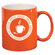 Load image into Gallery viewer, 11 oz. Ceramic Round Laser Mug, Personalized Engraving Gifts shipped from USA.