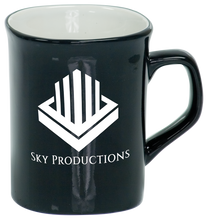 Load image into Gallery viewer, 10 oz. Ceramic Rounded Corner Mug, Coffee and Tea Cups, Personalized Engraving Gifts shipped from USA.
