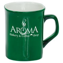 Load image into Gallery viewer, 10 oz. Ceramic Rounded Corner Mug, Coffee and Tea Cups, Personalized Engraving Gifts shipped from USA.