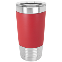 Load image into Gallery viewer, 20 oz. Polar Camel Tumbler with Silicone Grip and Clear Lid