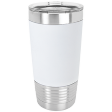 Load image into Gallery viewer, 20 oz. Polar Camel Tumbler with Silicone Grip and Clear Lid