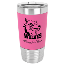 Load image into Gallery viewer, 20 oz. Polar Camel Tumbler with Silicone Grip and Clear Lid