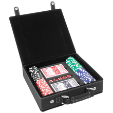 Load image into Gallery viewer, Custom Leatherette 100 Chip Poker Set