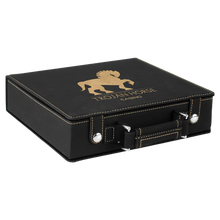 Load image into Gallery viewer, Custom Leatherette 100 Chip Poker Set