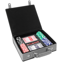 Load image into Gallery viewer, Custom Leatherette 100 Chip Poker Set