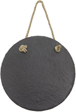 Load image into Gallery viewer, Custom Round Slate Decor with Hanger String
