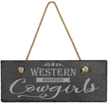 Load image into Gallery viewer, Custom Rectangle Slate Decor with Hanger String