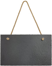 Load image into Gallery viewer, Custom Rectangle Slate Decor with Hanger String