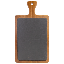 Load image into Gallery viewer, Acacia Wood/Slate Cutting Board, Personalized Engraving Gifts shipped from USA.