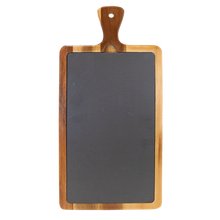 Load image into Gallery viewer, Acacia Wood/Slate Cutting Board, Personalized Engraving Gifts shipped from USA.