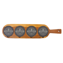 Load image into Gallery viewer, Acacia Wood/Slate Serving Board, Personalized Engraving Gifts shipped from USA.
