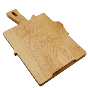 Maple Cutting Board with Walnut United State shape Inlay