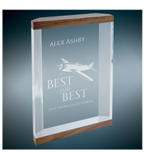 Load image into Gallery viewer, Custom Victory Capri Acrylic with Walnut Bands, Personalized Engraving Gifts shipped from USA.