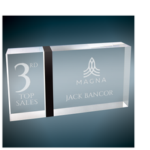 Load image into Gallery viewer, Custom Victory Capri Acrylic with Black or Walnut Strip, Personalized Engraving Gifts shipped from USA.