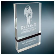 Load image into Gallery viewer, Custom Victory Capri Acrylic with Black or Walnut Strip, Personalized Engraving Gifts shipped from USA.