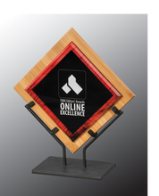 Load image into Gallery viewer, Custom Galaxy Acrylic with Bamboo Plaque and Iron Stand, Personalized Engraving Gifts shipped from USA.