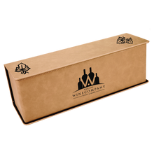 Load image into Gallery viewer, Custom Leatherette Single Wine Box with Tools