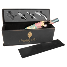 Load image into Gallery viewer, Custom Leatherette Single Wine Box with Tools