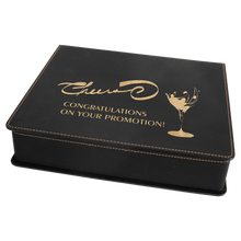 Load image into Gallery viewer, Custom Leatherette 5-Piece Wine Tool Gift Set