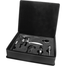 Load image into Gallery viewer, Custom Leatherette 5-Piece Wine Tool Gift Set