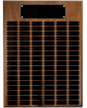 Load image into Gallery viewer, Walnut Completed Perpetual Plaque-102 Name Plates
