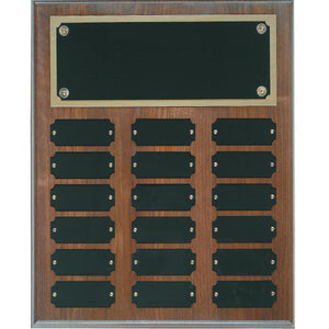 Walnut Complete Perpetual Plaque-18 Name Plates