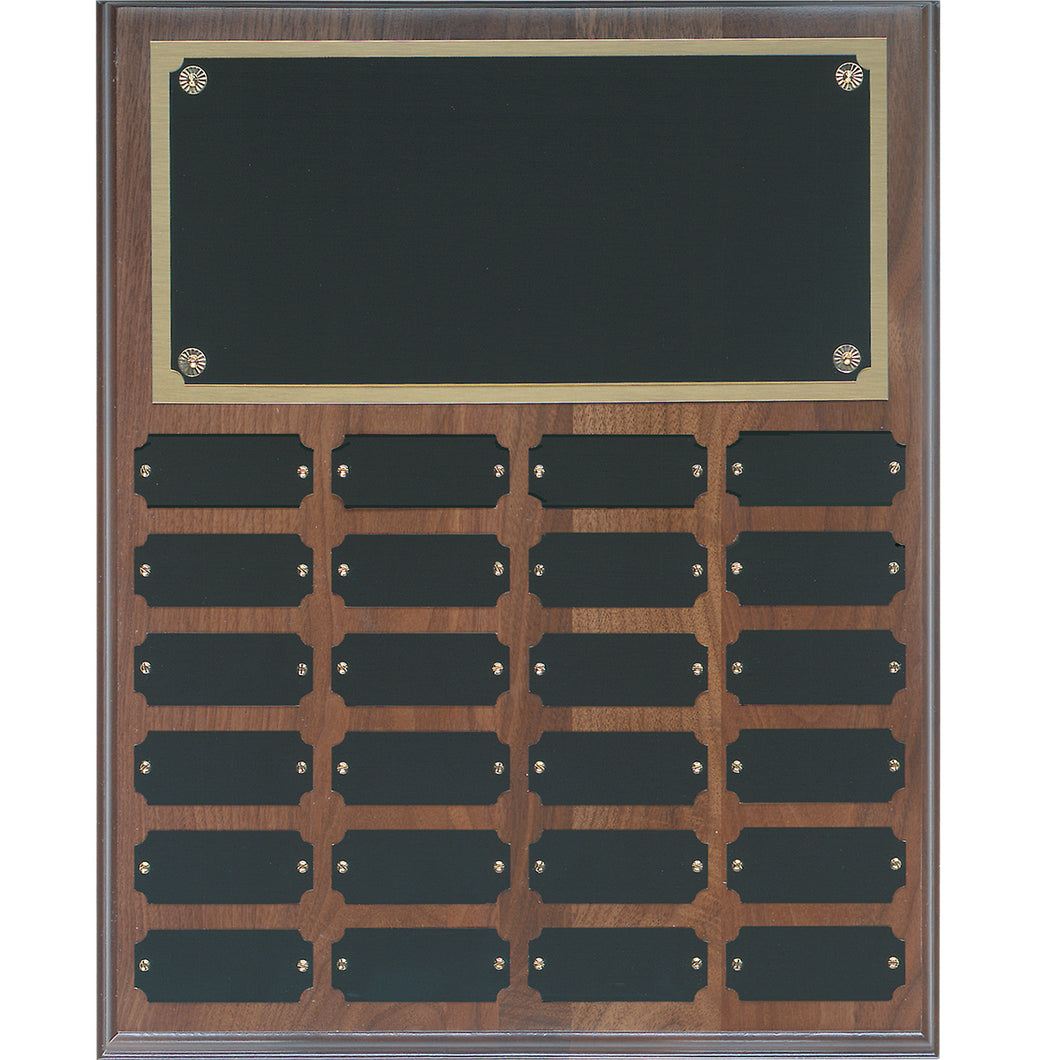 Walnut Complete Perpetual Plaque-24 Name Plates