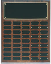 Load image into Gallery viewer, Walnut Completed Perpetual Plaque-45 Name Plates