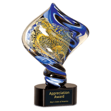 Load image into Gallery viewer, 11" Diamond Twist Art Glass, Personalized Engraving Gifts shipped from USA.
