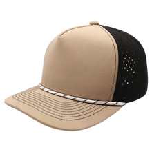 Load image into Gallery viewer, Performance Hat with Rope and Custom Leatherette Hex Patch, Personalized Engraving Gifts shipped from USA.
