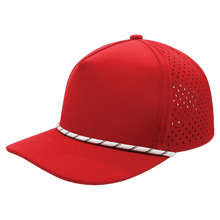 Load image into Gallery viewer, Performance Hat with Rope and Custom Leatherette Hex Patch, Personalized Engraving Gifts shipped from USA.
