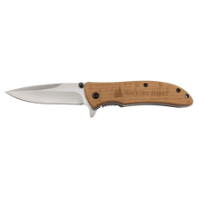 Load image into Gallery viewer, Bison River 4 1/4" Pocket Knife, Anodized Aluminum/Stainless Steel, Personalized Engraving Gifts shipped from USA.
