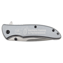 Load image into Gallery viewer, Bison River 4 1/4" Pocket Knife, Anodized Aluminum/Stainless Steel, Personalized Engraving Gifts shipped from USA.
