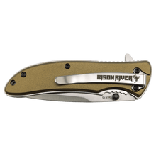 Load image into Gallery viewer, Bison River 4 1/4" Pocket Knife, Anodized Aluminum/Stainless Steel, Personalized Engraving Gifts shipped from USA.
