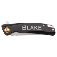 Load image into Gallery viewer, Bison River 4" Pocket Knife with Ball Bearing Open Mechanism, Anodized Aluminum/Stainless Steel, Personalized Engraving Gifts shipped from USA.
