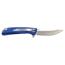 Load image into Gallery viewer, Bison River 4" Pocket Knife with Ball Bearing Open Mechanism, Anodized Aluminum/Stainless Steel, Personalized Engraving Gifts shipped from USA.

