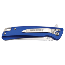Load image into Gallery viewer, Bison River 4" Pocket Knife with Ball Bearing Open Mechanism, Anodized Aluminum/Stainless Steel, Personalized Engraving Gifts shipped from USA.
